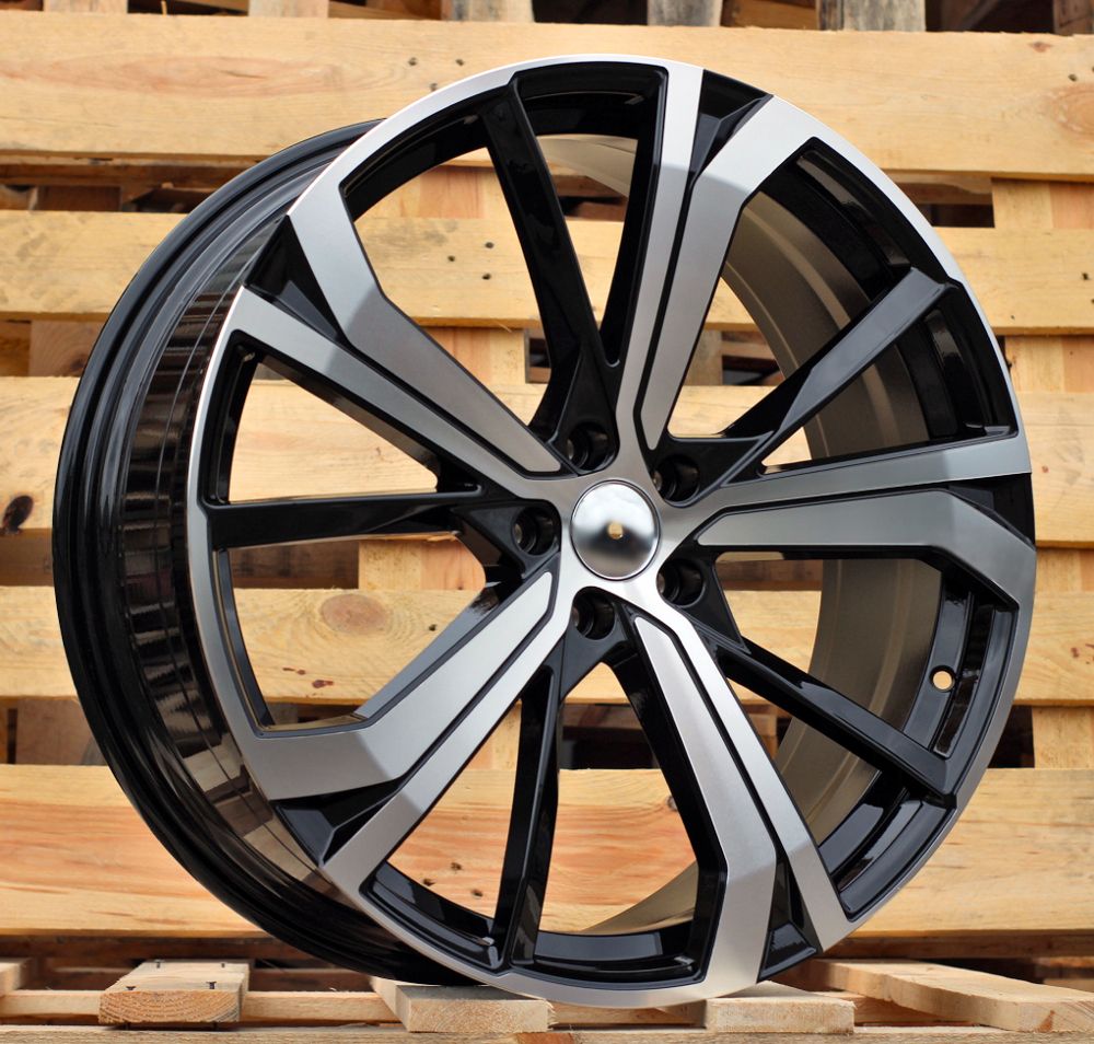 R20x8 5X108 ET 52.5 63.4 SF503 Black Polished (MB) For VOLVO (Z5+P1) (HYBRID FORGED) 8x20 ET52.5 5x108