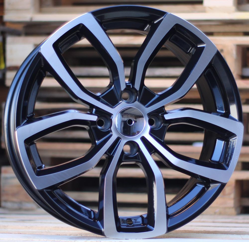  R16x6.5 4X100 ET 38 60.1 B5711 Black Polished (MB) For RENAU (L3) 6.5x16 ET38 4x100