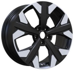  R19x7.5 5X114.3 ET 51 67.1 YF5699 Black Polished (MB) For KIA (P1) (HYBRID FORGED) 7.5x19 ET51 5x114.3