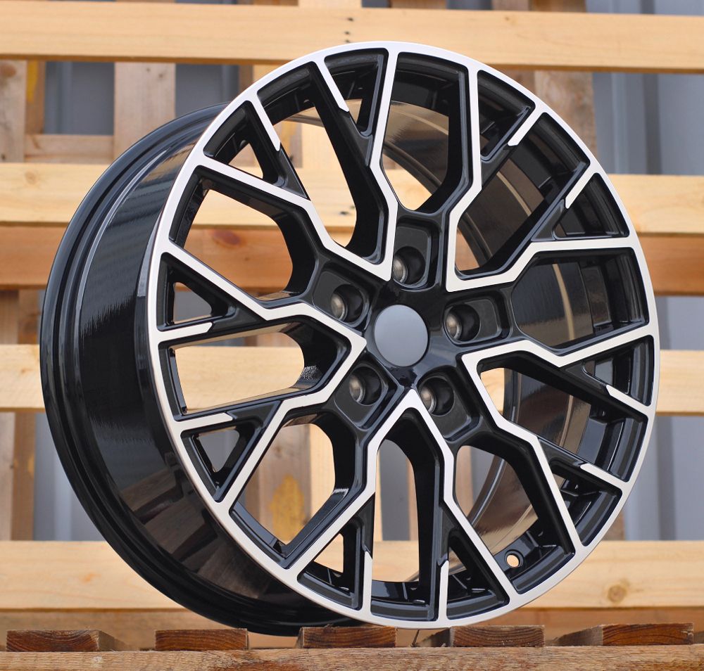 R18x8 5X120 ET 48 65.1 I5659 Black Polished (MB) For VW (A) ((max 1000 kg)) 8x18 ET48 5x120