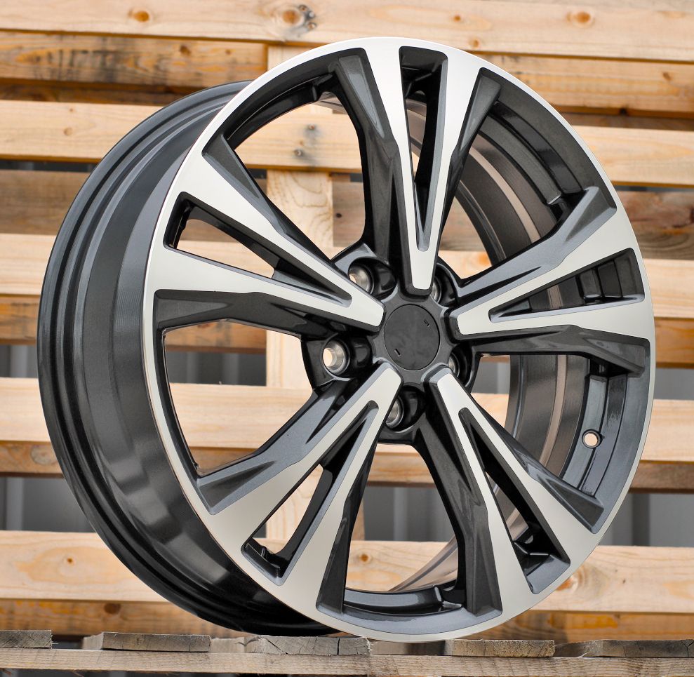  R18x7 5X114.3 ET 45 66.1 A5832 (H653F) Grey Polished (MG) For NISS (K8) (HYBRID FORGED) 7x18 ET45 5x114.3