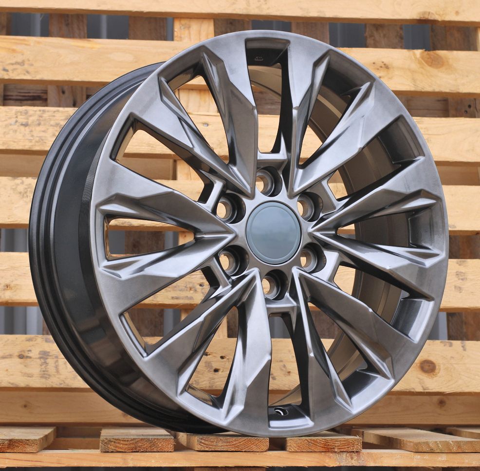  R18x8 6X139.7 ET 25 106.1 Y0185 (H880F) Black Polished (MB) For TOYOT (K7) (HYBRID FORGED) 8x18 ET25 6x139.7