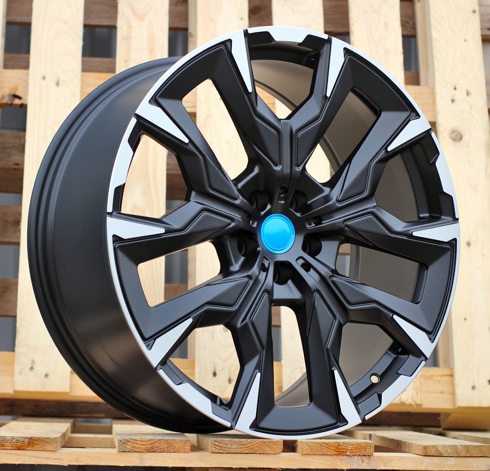 R21x8.5 5X112 ET 30 66.6 3S1349 Black Polished Half Matt (MBHM) For BMW (M) (HYBRID FORGED Rear+Front) 8.5x21 ET30 5x112
