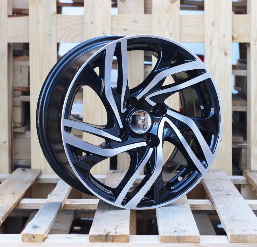  R16x7 4X108 ET 25 65.1 BK607 Black Polished (MB) For CITRO (D5+P) 7x16 ET25 4x108