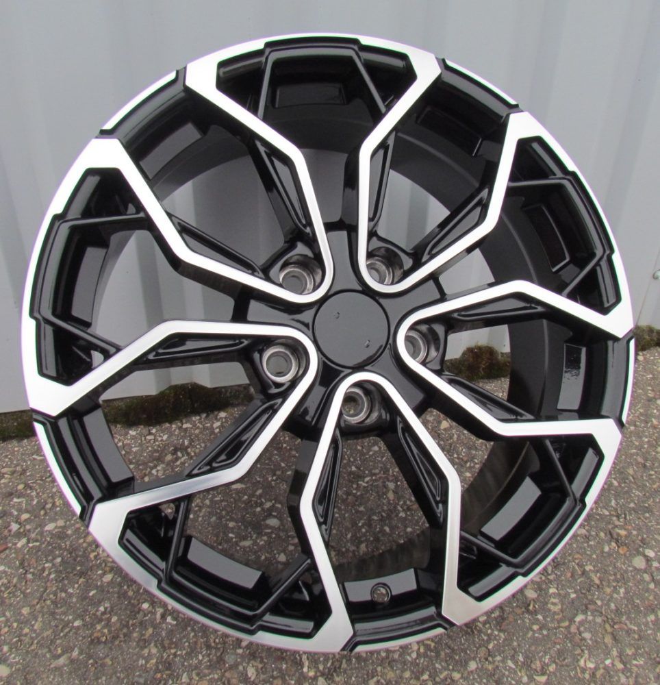  R15x6.5 4X100 ET 37 60.1 XF260 (BK1058) Black Polished (MB) For RENAU (K2) 6.5x15 ET37 4x100