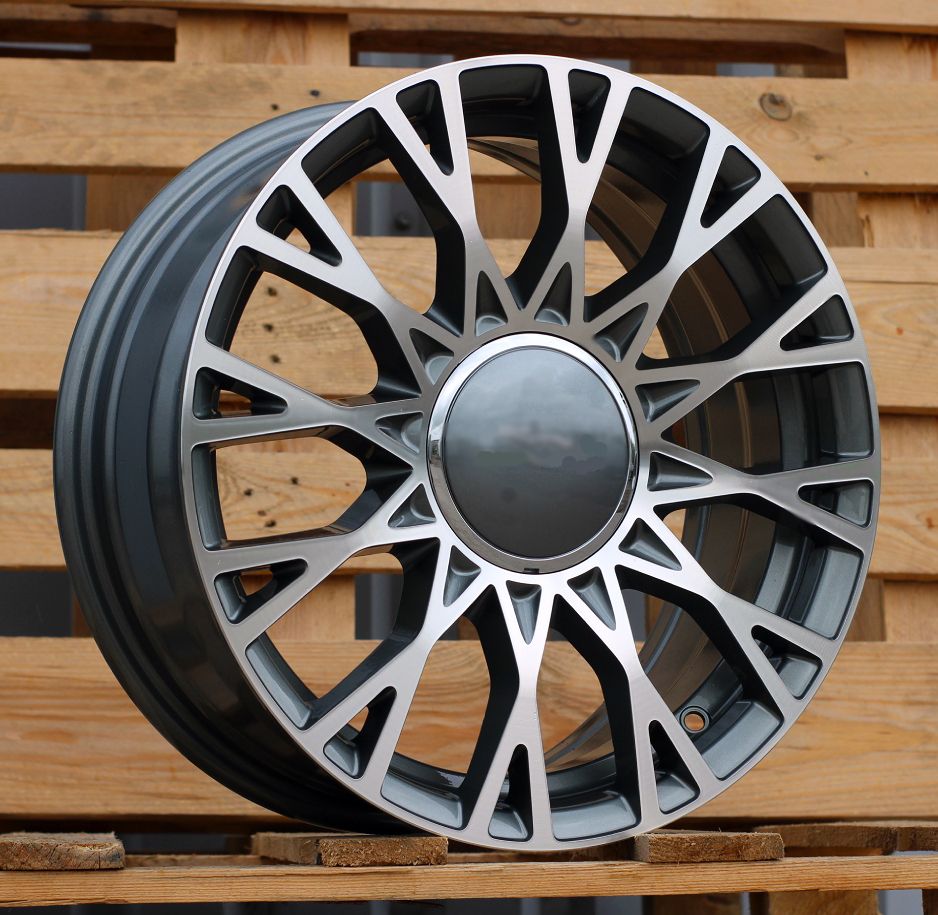  R16x6.5 4X98 ET 35 58.1 Y1283 Grey Polished (MG) For FIAT (Z7) (NEW Model 500) 6.5x16 ET35 4x98