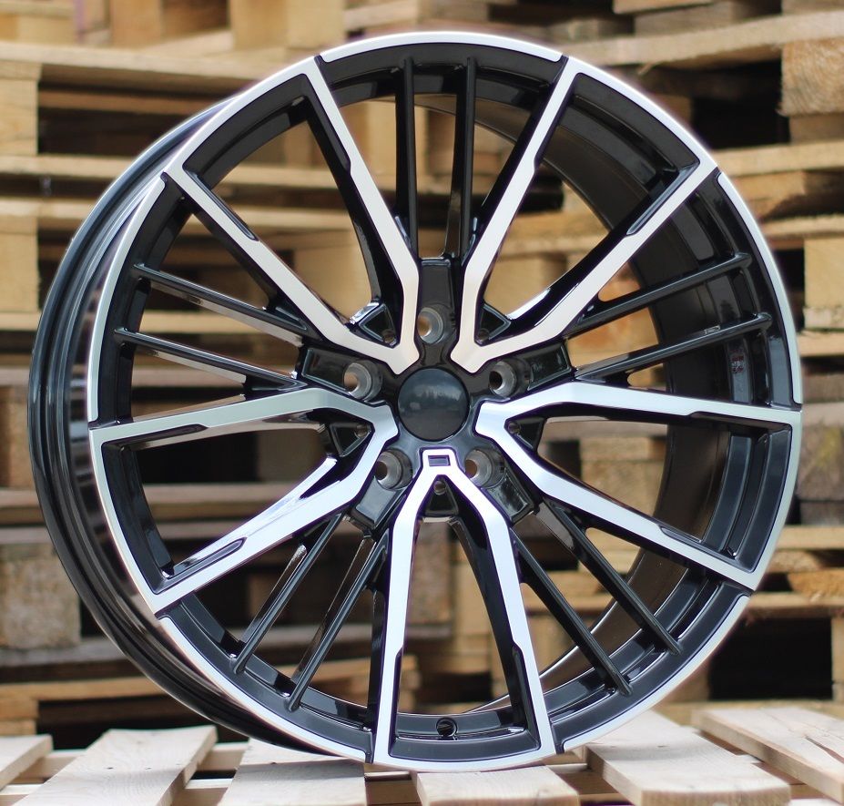  R20x8.5 5X112 ET 26 66.6 I5498 Black Polished (MB) For BMW (K7) (Rear+Front) 8.5x20 ET26 5x112