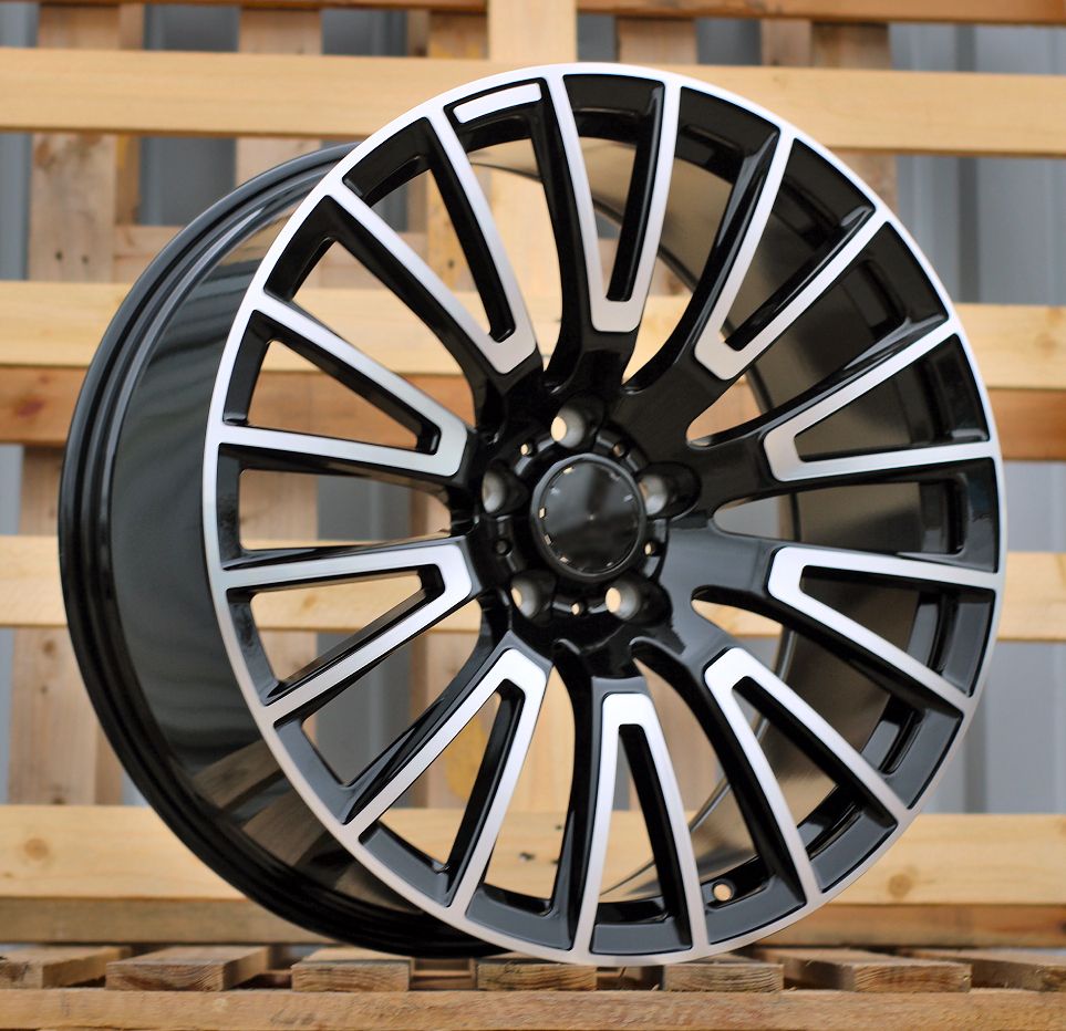  R22x10 5X130 ET 36 84.1 F1070 Black Polished (MB) For MER (P1) (HYBRID FORGED) 10x22 ET36 5x130