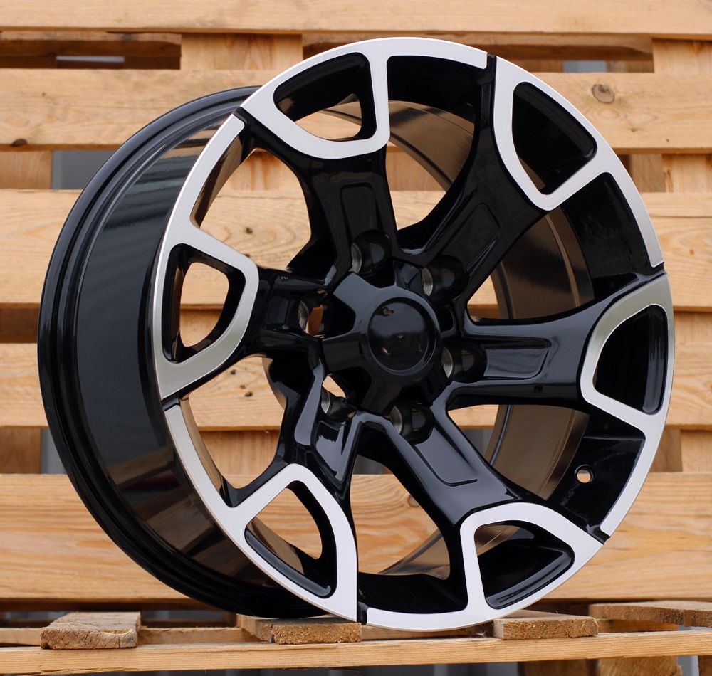 R17x9 6X139.7 ET 0 106.1 I6126 Black Polished (MB) For TOYOT (P1) 9x17 ET 6x139.7
