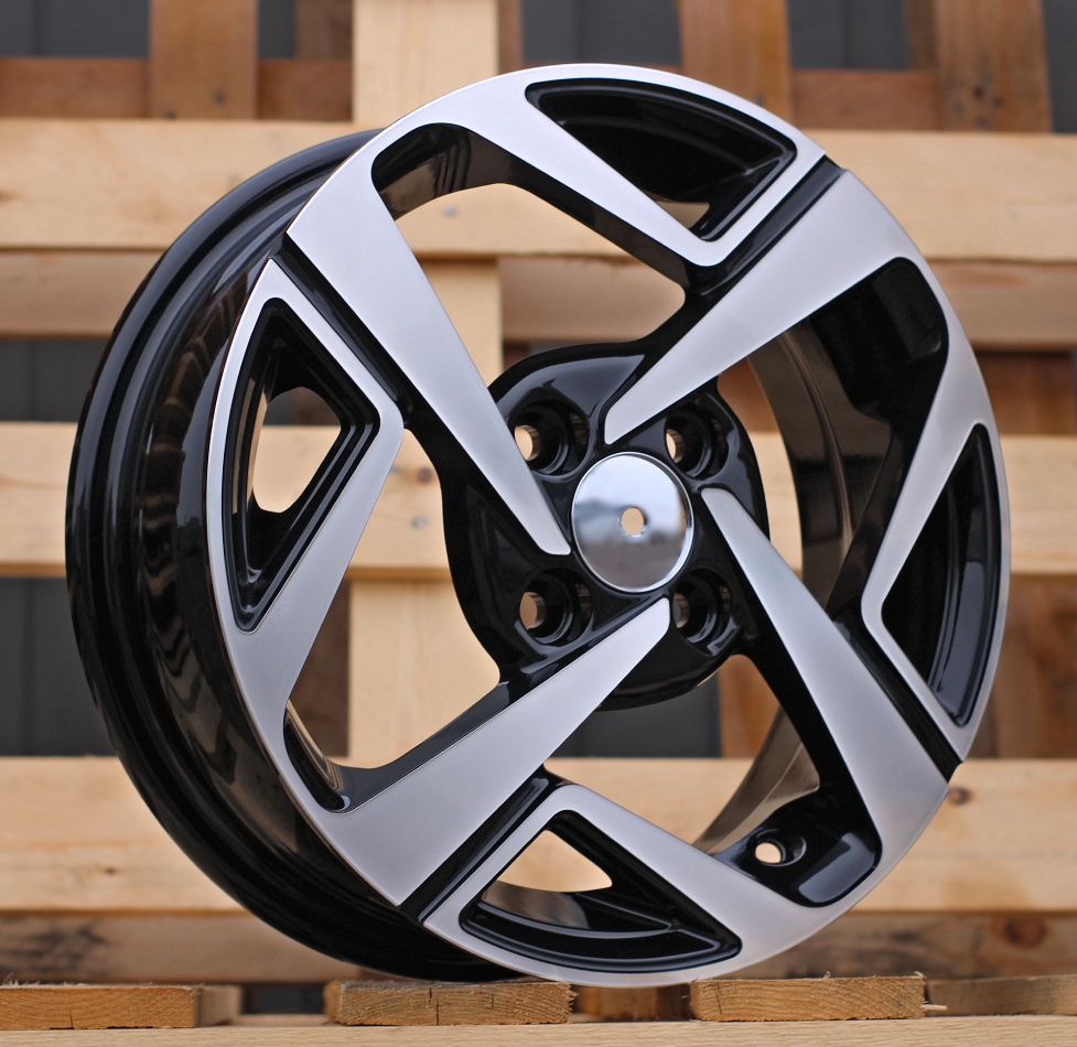 R14x5 4X100 ET 41 54.1 Y1245 Black Polished (MB) For HYUND (R) 5x14 ET41 4x100
