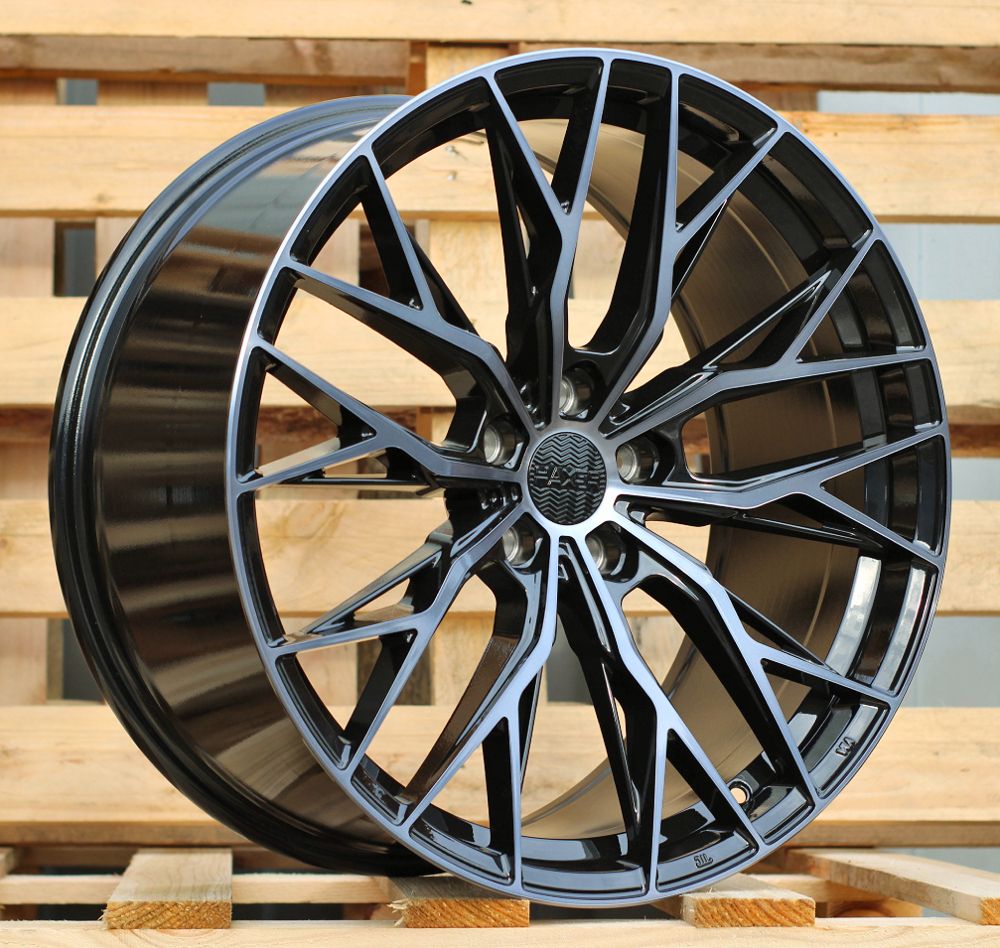  R20x8.5 5X112 ET 25 66.6 HX042 (IN0387) Black+Tinted Face (BLTF) For HAXER (K7) 8.5x20 ET25 5x112