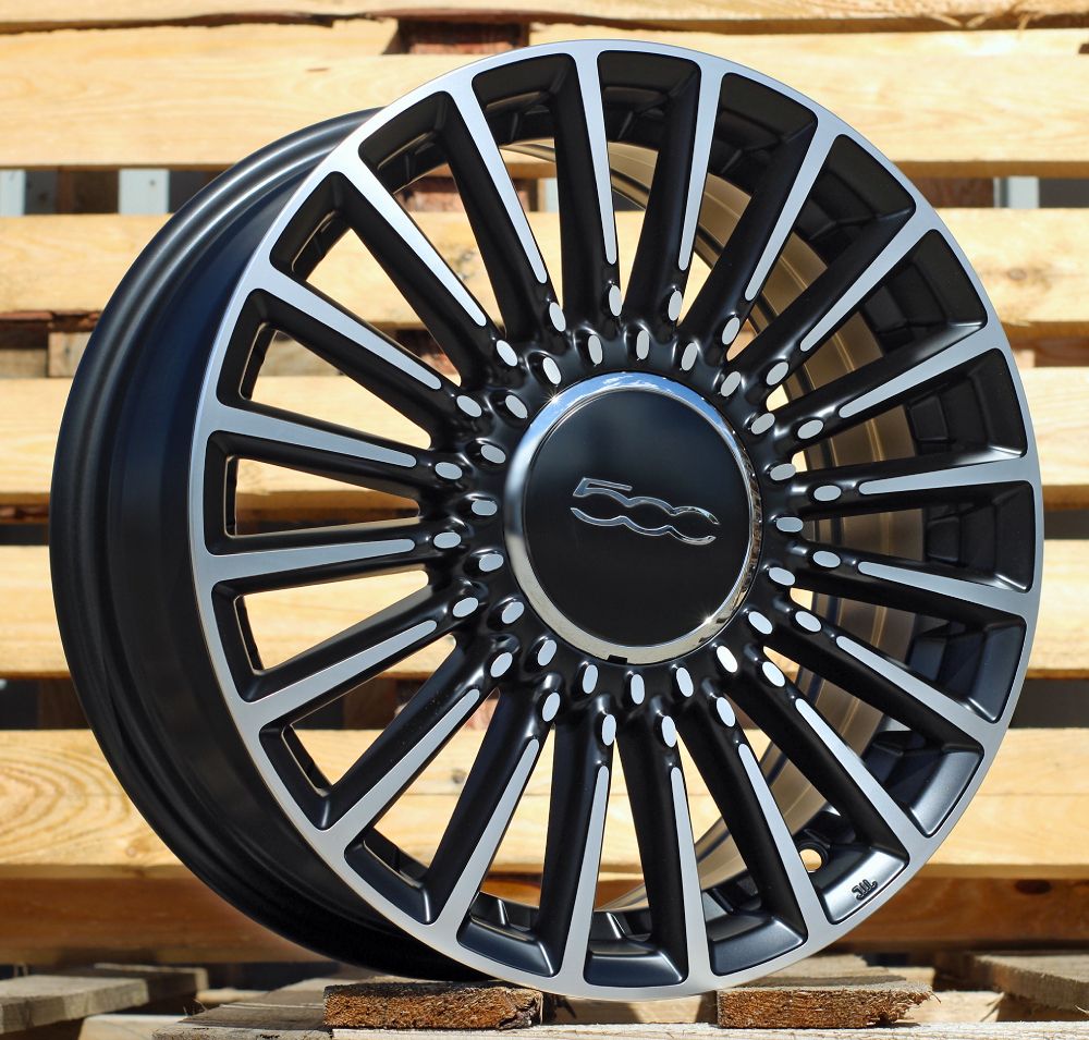  R16x6.5 4X98 ET 35 58.1 Y1210 Black Polished Half Matt (MBHM) For FIAT (L5) 6.5x16 ET35 4x98
