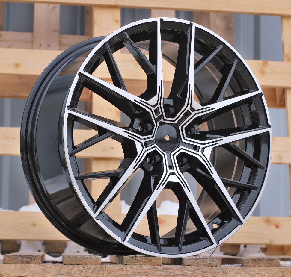 R19x8 5X112 ET 50 66.6 H5080 Black Polished (MB) For BMW (P1) (BMW 1(F40)/ 2(F44)) 8x19 ET50 5x112