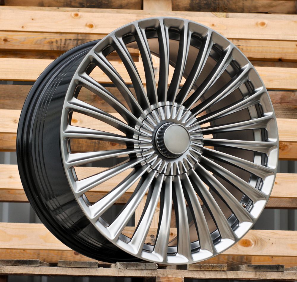  R19x8.5 5X112 ET 40 66.6 FBX202 Hyper Black (HB) For MER (P2+P1) (HYBRID FORGED Rear+Front) 8.5x19 ET40 5x112