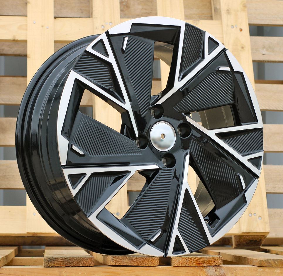  R16x6.5 4X100 ET 37 60.1 IN3625F (YF5764) Black Polished (MB) For RENAU (Z5) (HYBRID FORGED New Model) 6.5x16 ET37 4x100