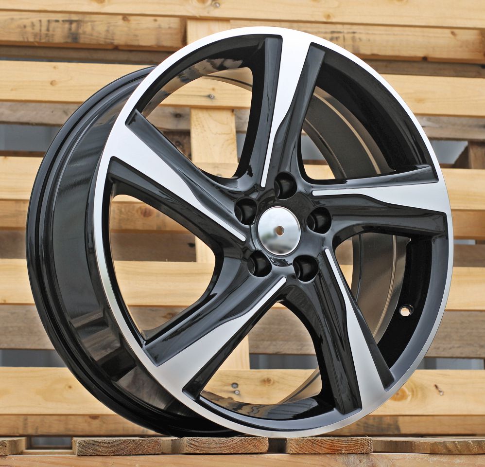  R18x7.5 5X108 ET 49 63.3 BY115 Black Polished (MB) For VOLVO (Z1) 7.5x18 ET49 5x108