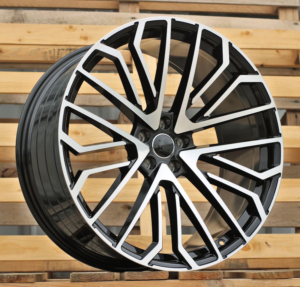 R20x9 5X112 ET 28 66.5 3S1261 (HA0039) Black Polished (MB) For AUD (Z6) (HYBRID FORGED) 9x20 ET28 5x112