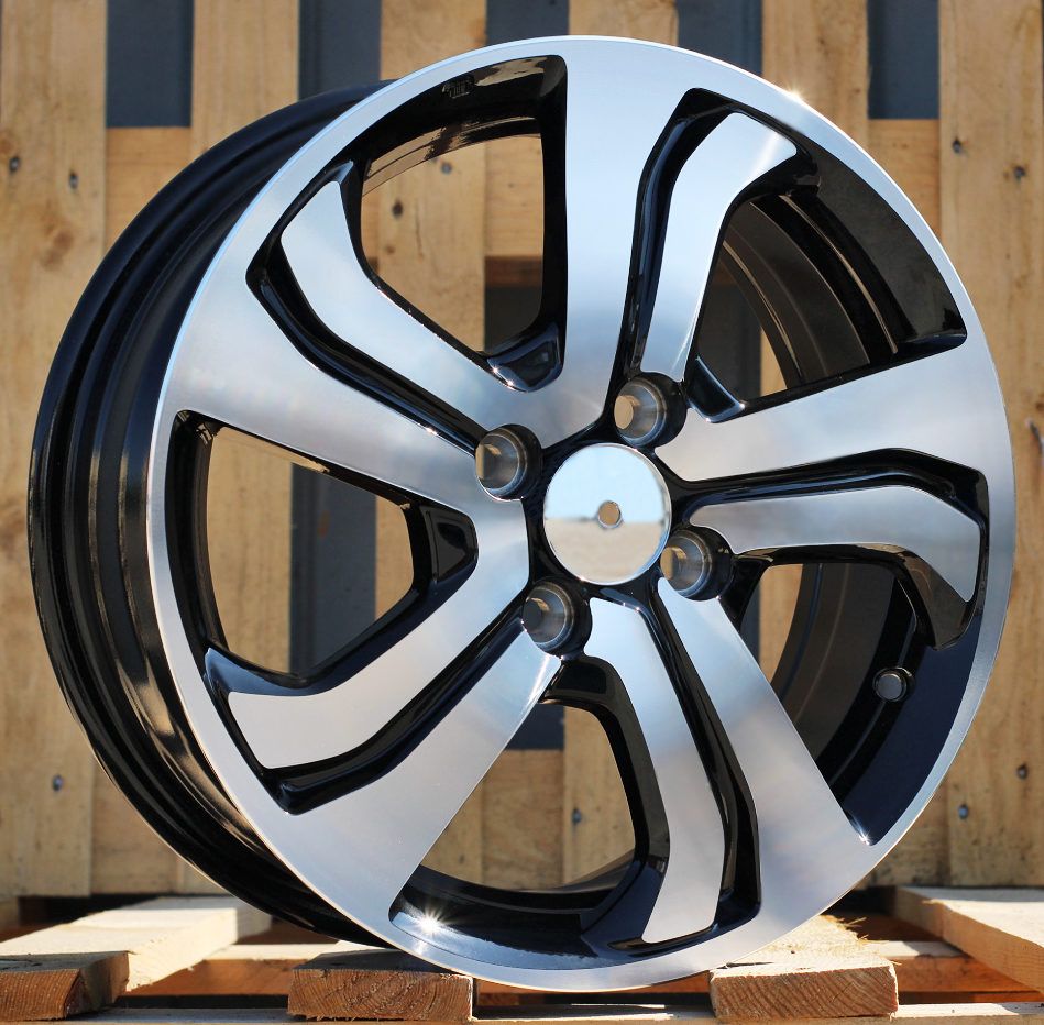 R15x6 4X100 ET 53 56.1 L1236 Black Polished (MB) For HOND (P1) 6x15 ET53 4x100
