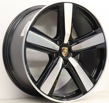 R22x10 5X130 ET 48 71.6 FC021 Black Polished (MB) For PORCH (Z7) (Rear+Front) 10x22 ET48 5x130