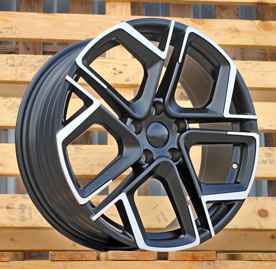 R18x7.5 5X112 ET 40 57.1 Y1243 (YF5667) Black Polished Half Matt (MBHM) For VW (M) (HYBRID FORGED) 7.5x18 ET40 5x112