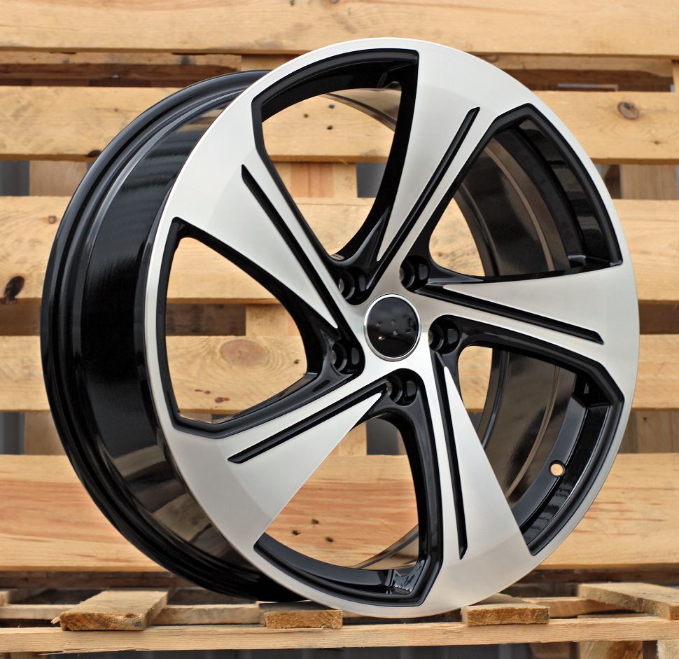R19x8 5X112 ET 49 57.1 YS1270 Black Polished (MB) For AUD (P) (HYBRID FORGED New Model) 8x19 ET49 5x112
