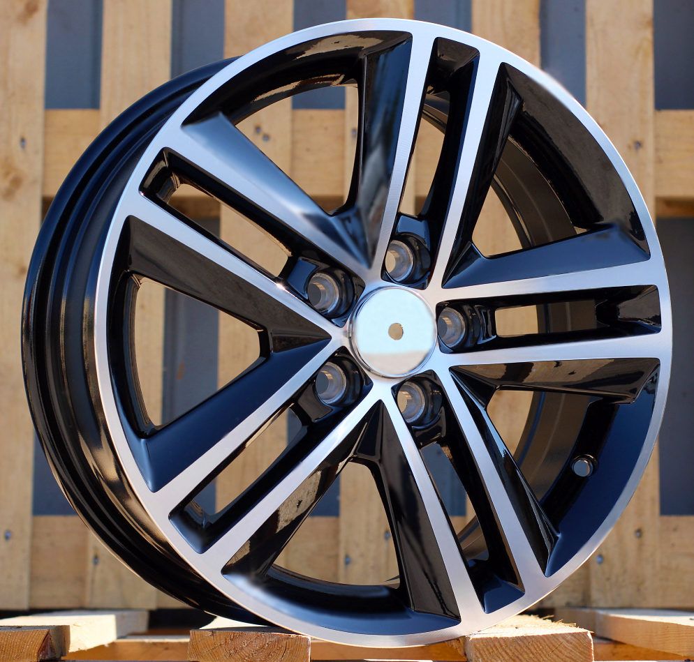  R15x6 5X100 ET 40 57.1 SW110 Black Polished (MB) For VW (P1) 6x15 ET40 5x100