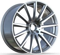  R22x9.5 5X112 ET 45 66.5 H3524F Grey Polished (MG) For MER (K3) (HYBRID FORGED Rear+Front) 9.5x22 ET45 5x112