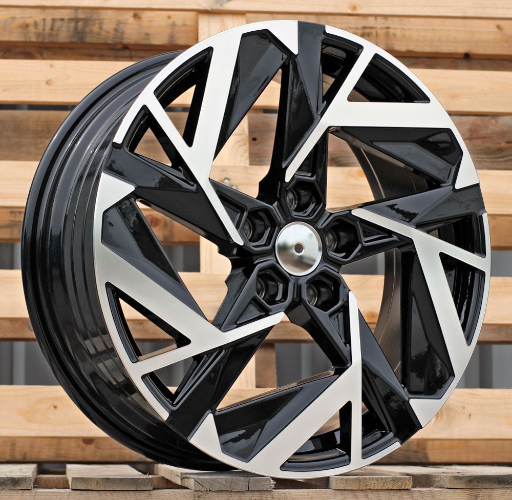  R18x7 5X114.3 ET 35 66.1 Y1379 (IN3640F) Black Polished (MB) For RENAU (P2) (HYBRID FORGED New Model) 7x18 ET35 5x114.3