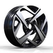  R14x5 4X100 ET 41 54.1 Y1245 Black Polished (MB) For HYUND (K4) 5x14 ET41 4x100