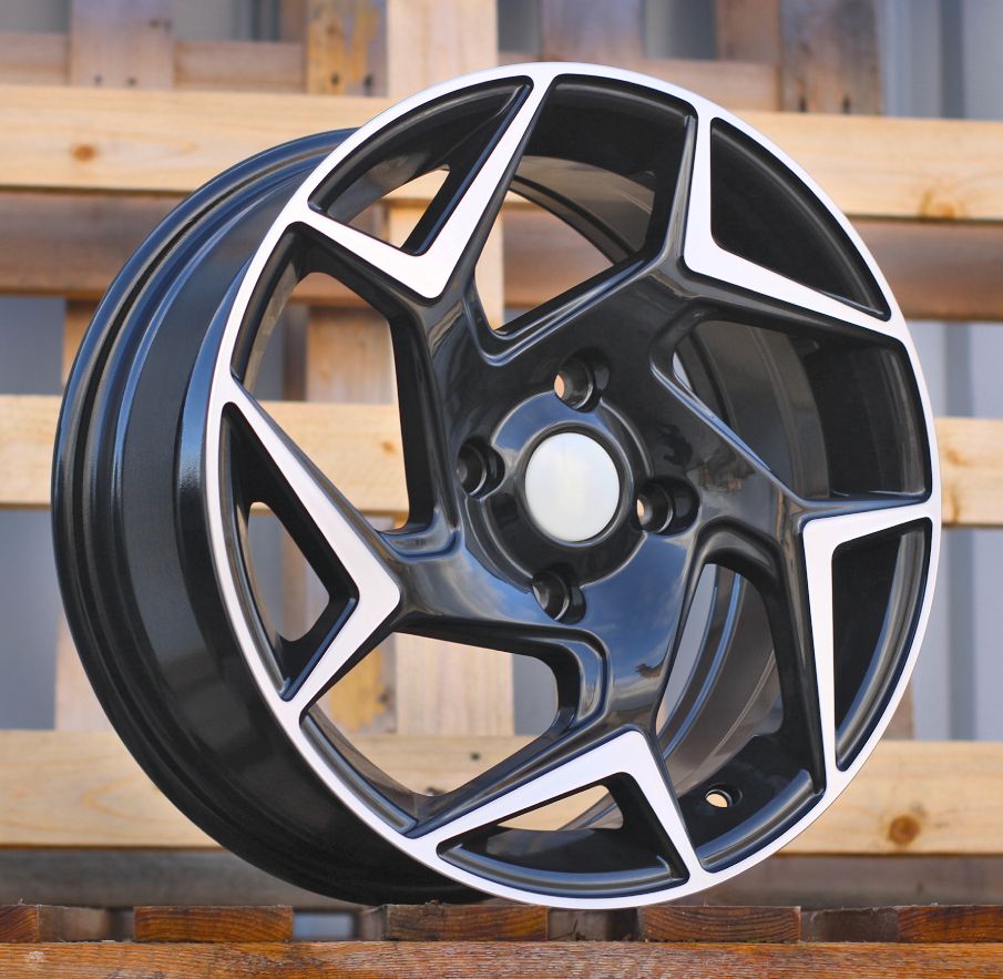  R15x6.5 4X108 ET 40 63.3 XE172 (BK5577) Black Polished (MB) For FORD (K2) 6.5x15 ET40 4x108