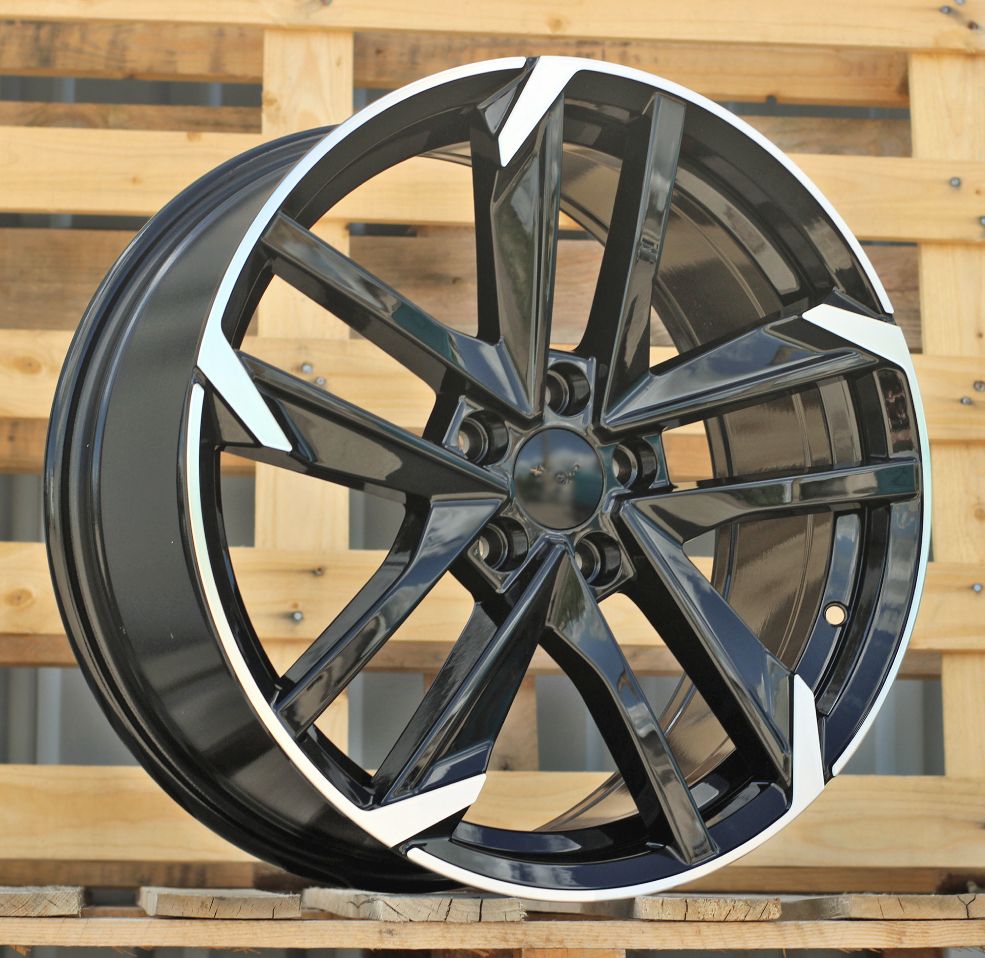 R18x8 5X108 ET 45 65.1 XE170 (BK5788) Black Polished (MB) For PEUG (P+R) 8x18 ET45 5x108