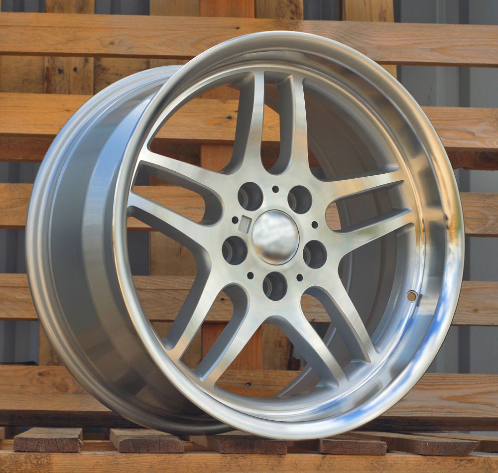 R17x9 5X120 ET 20 74.1 A5913 Silver+Polished Lip (SP) For BMW (P) (Rear+Front) 9x17 ET20 5x120