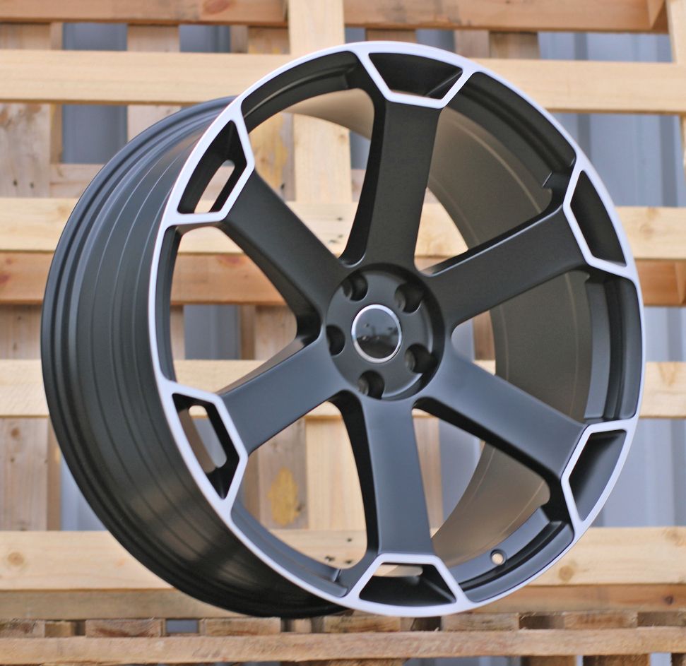  R22x10 5X112 ET 20 66.5 YF6149 Satin Black (SB) For AUD (K7) (HYBRID FORGED) 10x22 ET20 5x112