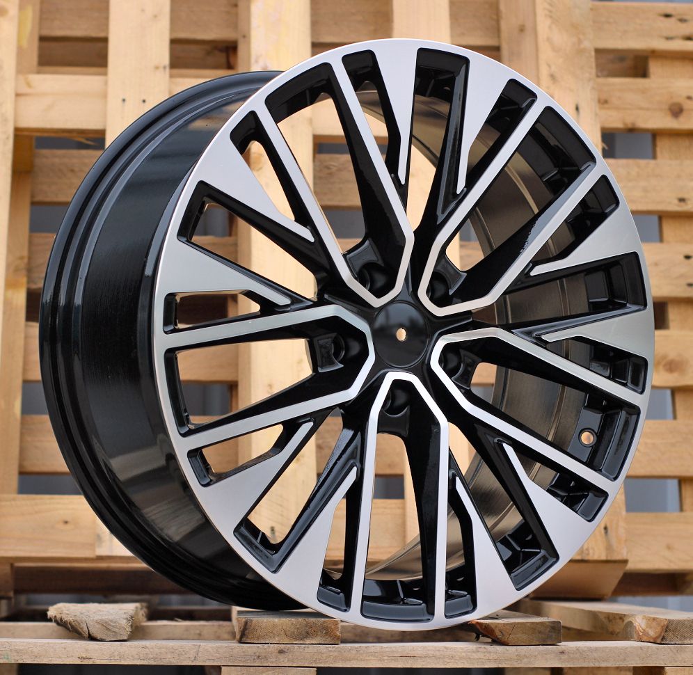  R20x9 5X112 ET 35 66.5 F733 (FA733) Black Polished (MB) For AUD (Z3) (HYBRID FORGED New Model) 9x20 ET35 5x112