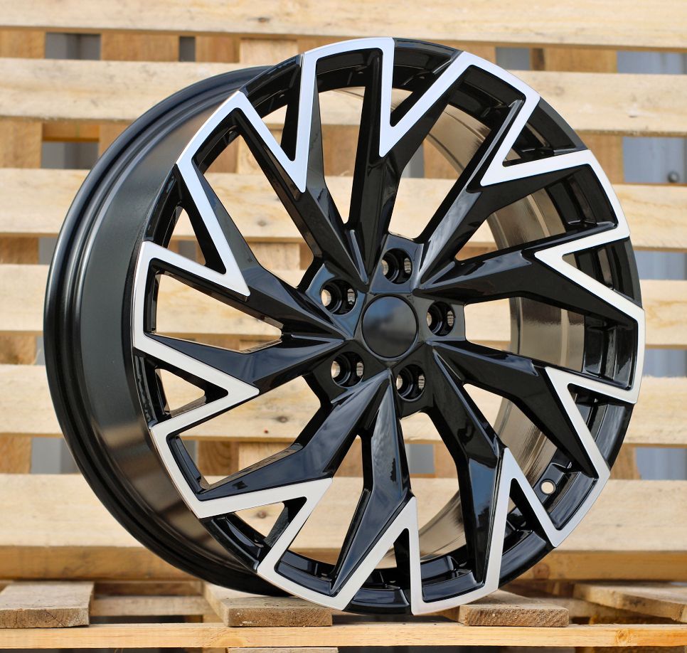  R18x8 5X112 ET 44 57.1 FBX423 Black Polished (MB) For SKODA (Z3) (HYBRID FORGED) 8x18 ET44 5x112