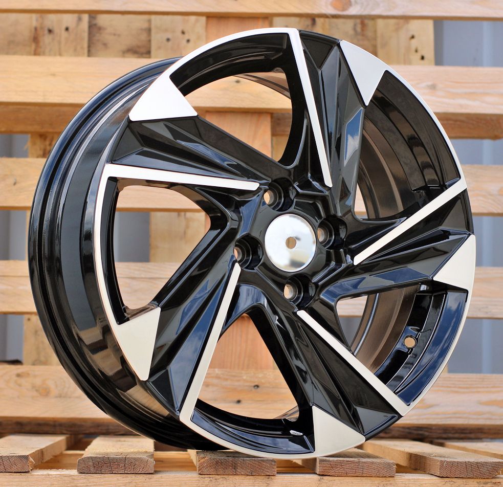  R16x6.5 4X100 ET 45 54.1 Y1220 Black Polished (MB) For HYUND (P) 6.5x16 ET45 4x100