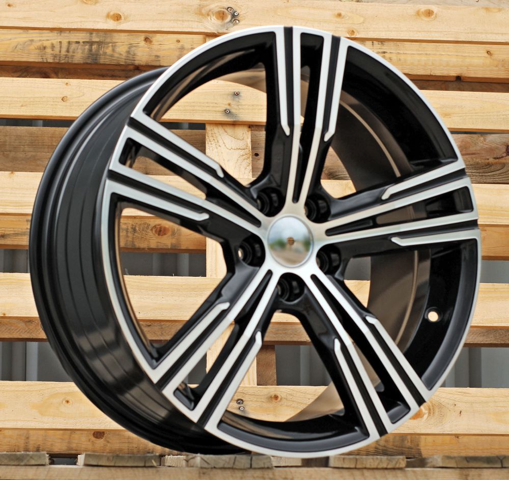 R19x8 5X108 ET 42 63.3 FE184 (YF5773) Black Polished (MB) For VOLVO (Z6) (HYBRID FORGED) 8x19 ET42 5x108