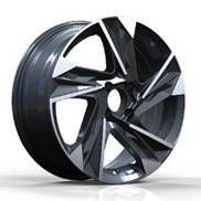  R16x6.5 4X100 ET 45 54.1 Y1220 Black Polished (MB) For HYUND (R) 6.5x16 ET45 4x100