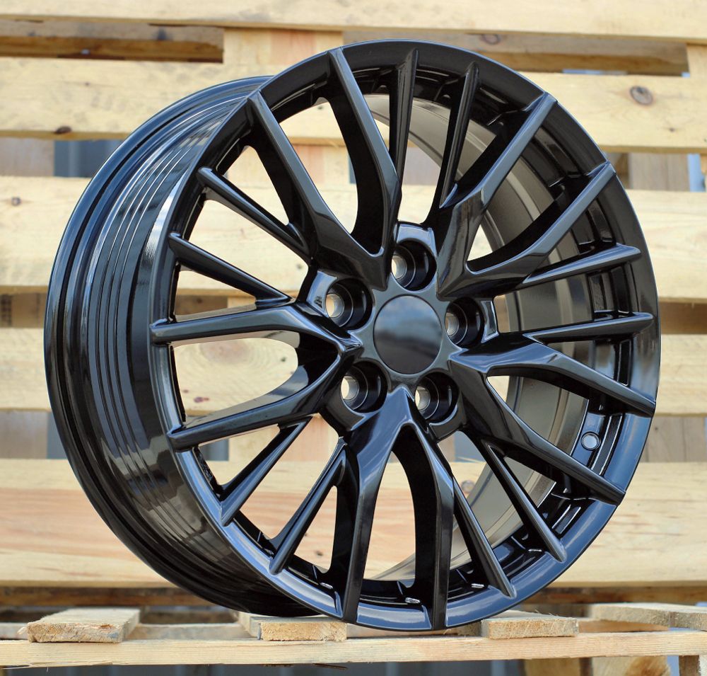 R17x7.5 5X114.3 ET 40 60.1 F0133 (FBX047) Black (BL) For TOYOT (Z5) (HYBRID FORGED) 7.5x17 ET40 5x114.3