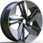  R19x8.5 5X112 ET 35 66.56 FBX334 Silver Shining+Black (SSBL) For AUD (Z5) (HYBRID FORGED) 8.5x19 ET35 5x112