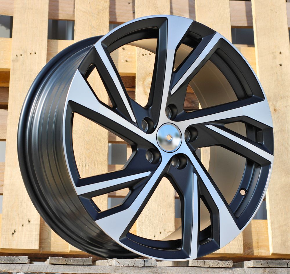 ALU PLATIŠČA R18x8 5X108 ET 45 63.3 FE183 (YF5772) Black Polished Half Matt (MBHM) For VOLVO (Z7) (HYBRID FORGED) 8x18 ET45 5x108