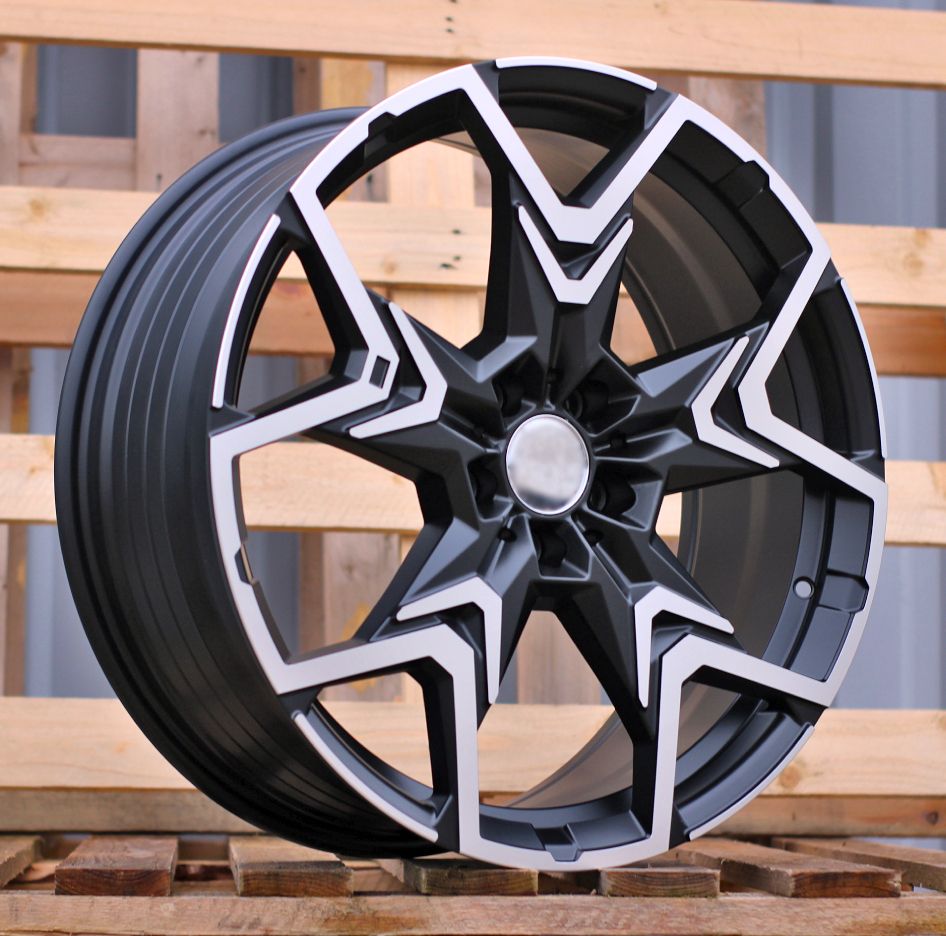  R20x8 5X112 ET 46 66.6 HF5223 Black Polished Half Matt (MBHM) For BMW (Z5) (HYBRID FORGED) 8x20 ET46 5x112