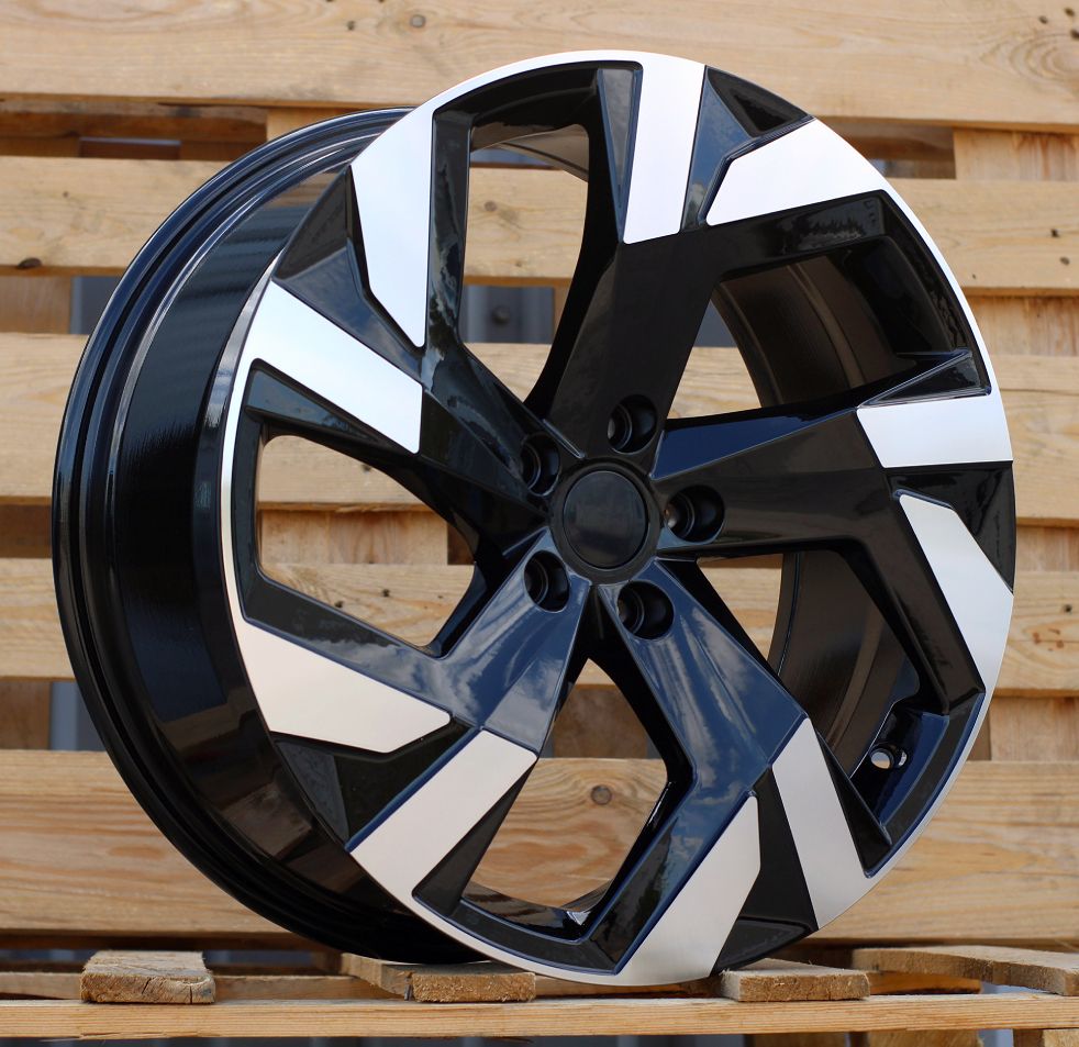 R19x8 5X112 ET 40 57.1 FBX230 Black Polished (MB) For SKODA (K8) (HYBRID FORGED) 8x19 ET40 5x112