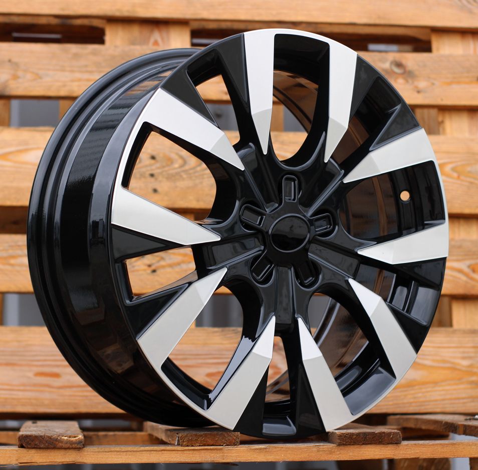R17x7 5X108 ET 45 65.1 Y1248 Black Polished (MB) For CITRO (P) 7x17 ET45 5x108