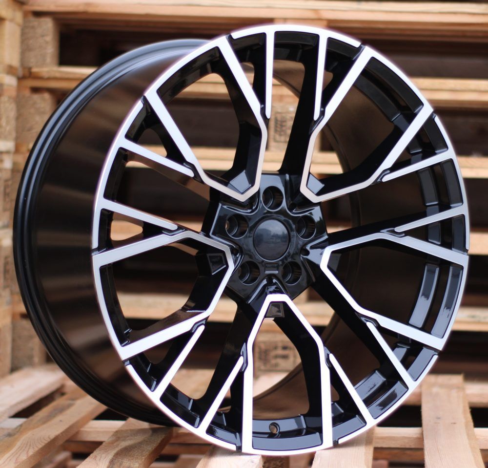 ALU PLATIŠČA R21x10.5 5X112 ET 43 66.6 B5769 Black Polished (MB) BMW (K3+K4) 10.5x21 ET43 5x112