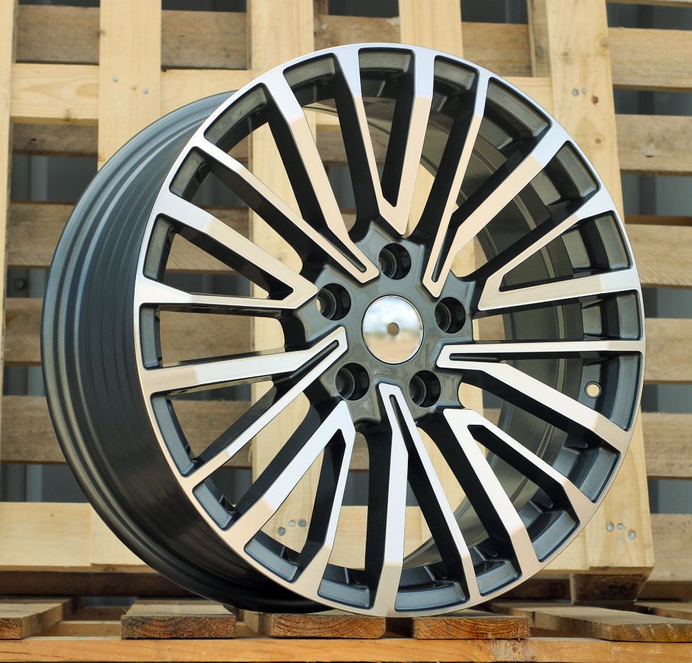  R18x8 5X120 ET 50 65.1 B1515 (FBX530) Grey Polished (MG) For VW (Z3) (HYBRID FORGED (1250kg)) 8x18 ET50 5x120