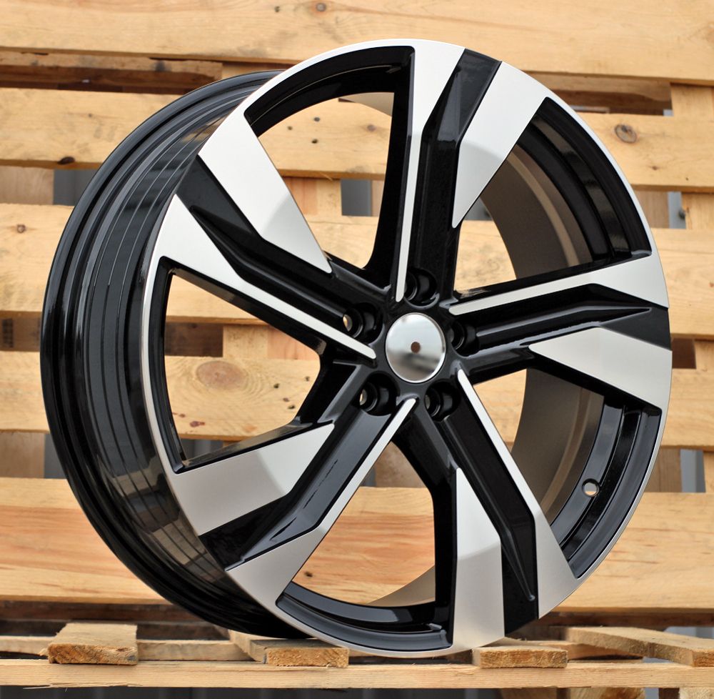  R20x8 5X108 ET 50.5 63.4 SF502 (YF5695) Black Polished (MB) For VOLVO (K7) (HYBRID FORGED) 8x20 ET50.5 5x108