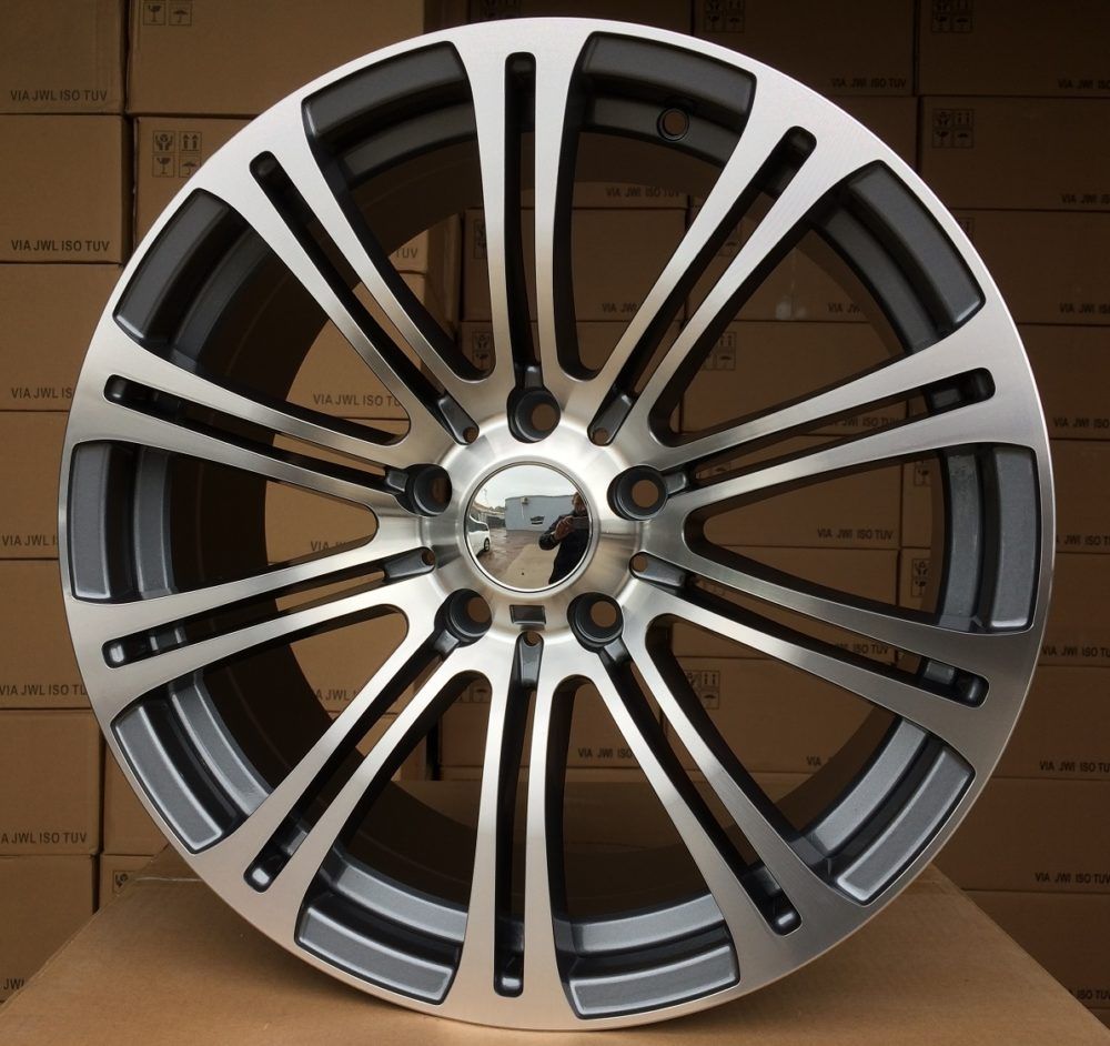  R17x7.5 5X120 ET 34 72.6 E568 (BK139) Grey Polished (MG) For BMW (K4) 7.5x17 ET34 5x120