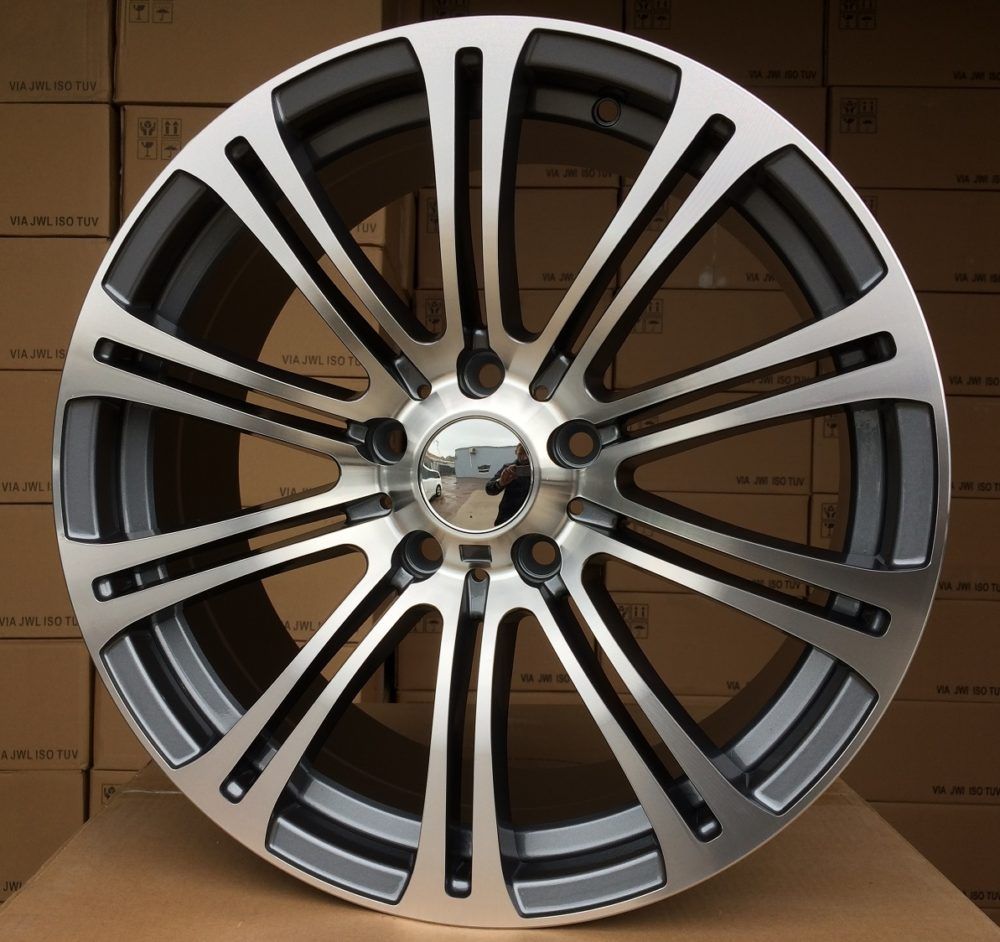 ALU PLATIŠČA R18x8 5X120 ET 34 72.6 E568 (BK139) Grey Polished (MG) BMW (K4) 8x18 ET34 5x120