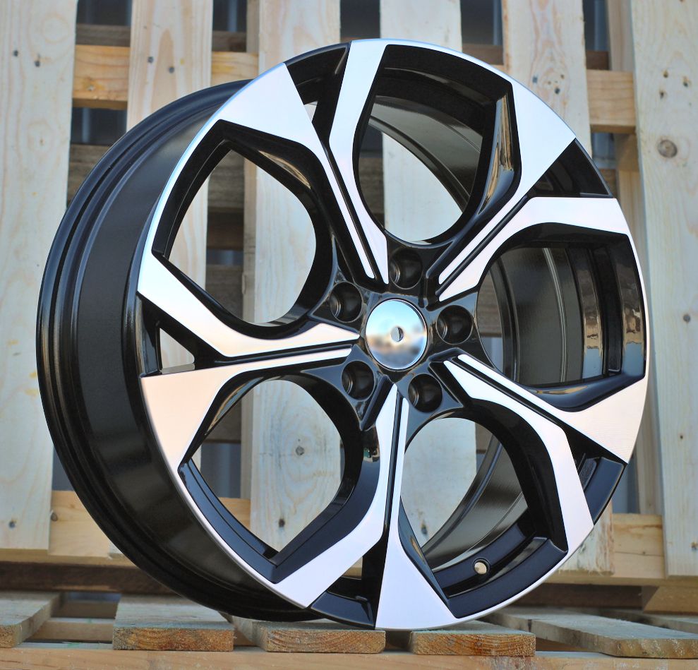 R18x7.5 5X112 ET 40 57.1 Y1303 Black Polished (MB) For SKODA (M) (HYBRID FORGED) 7.5x18 ET40 5x112